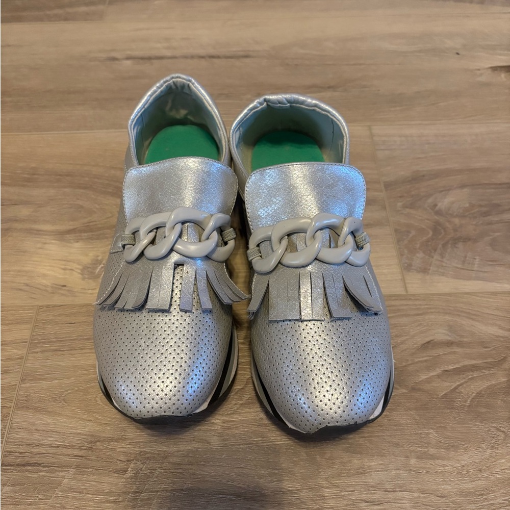 Coconuts by Matisse Silver Fringe Sneakers